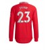 Billige Manchester United Luke Shaw #23 Hjemmetrøye 2022-23 Langermet